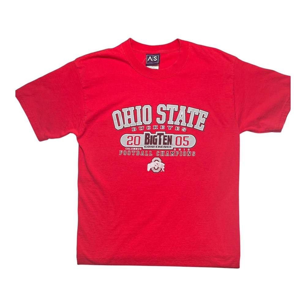 VTG Men's Sz M Ohio State Buckeyes T-Shirt 2005 Big 10 Conference Football-2123